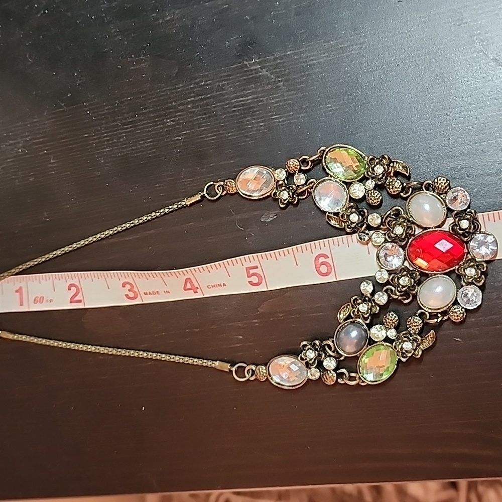 Multicolored statement necklace - Picture 4 of 5